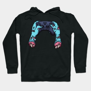 Zombie Hands Holding Video Game Controller Hoodie